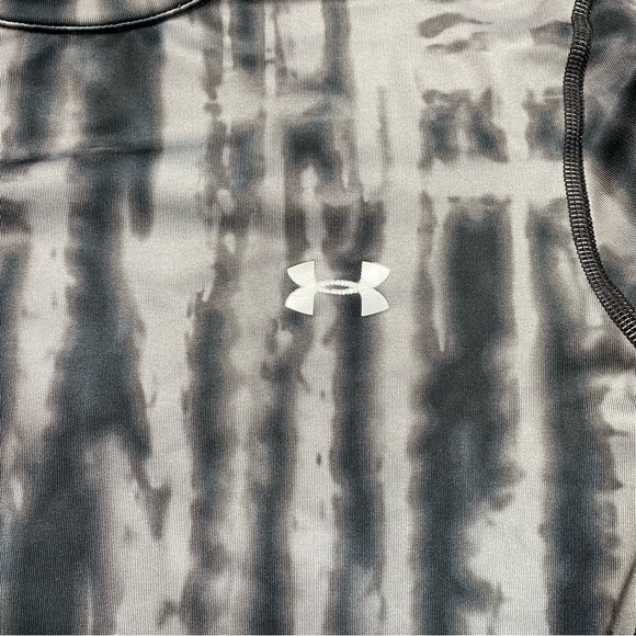 Long sleeve tie dye athletic shirt black gray - Picture 2 of 7